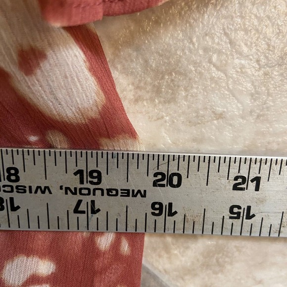 Simply‎ Vera Wang Terra Cotta Leopard Print Floral High-Low Midi Dress Size XS - Picture 13 of 13